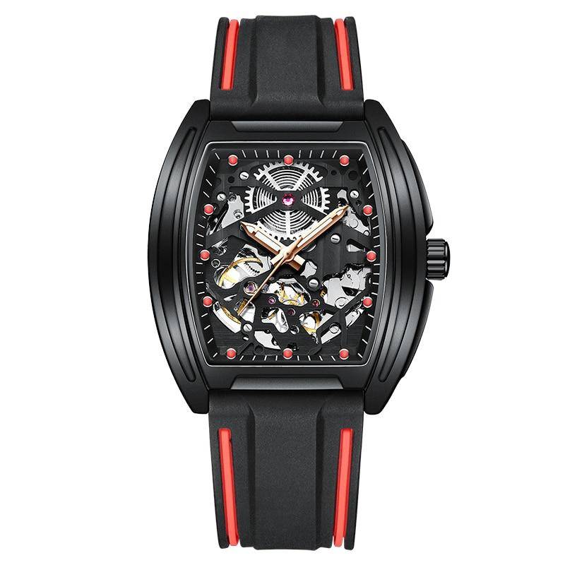 Men's Mechanical Watches Tonneau Rectangle Case Watches For Men
