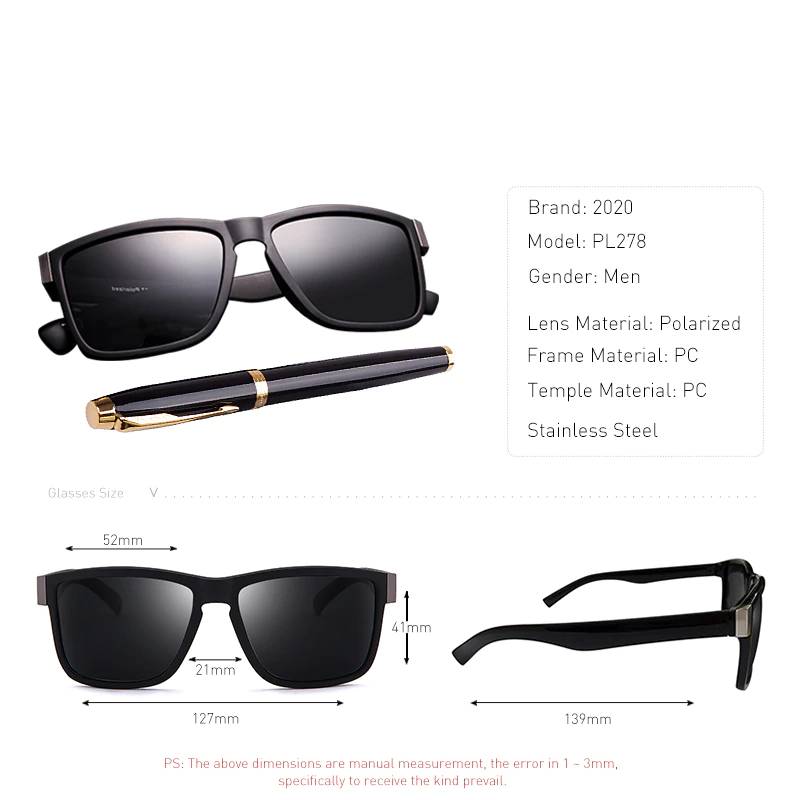 Vintage Polarized Sunglasses for Men and Women Men's Sunglasses