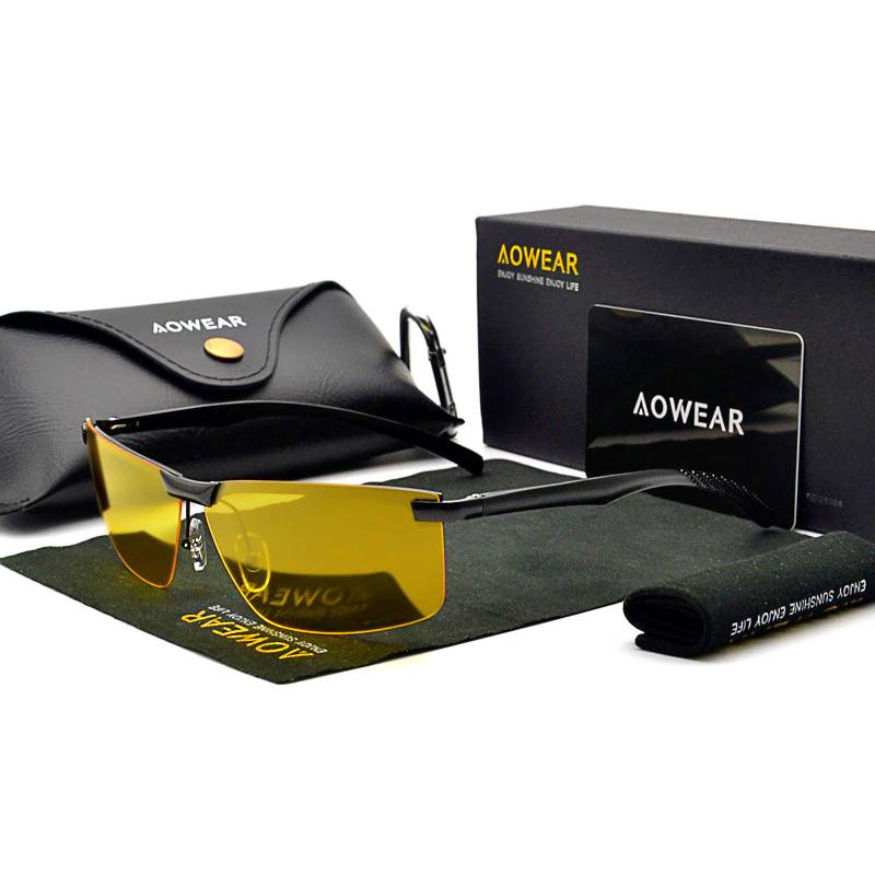 Men's Night Vision Yellow Sunglasses for Driving Men's Sunglasses