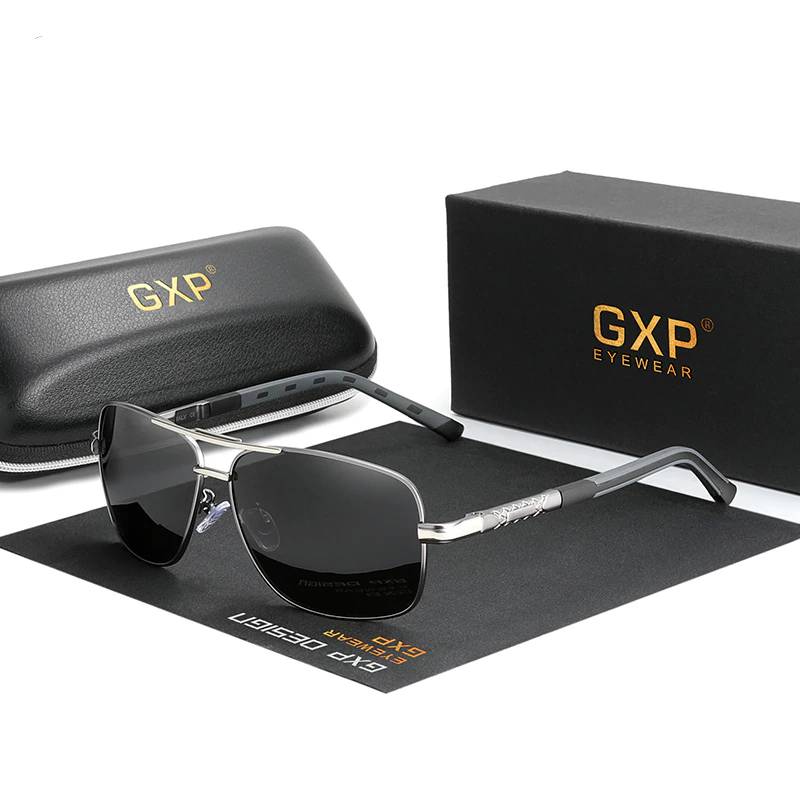 Pilot Style Aluminum Frame UV400 Sunglasses Men's Sunglasses
