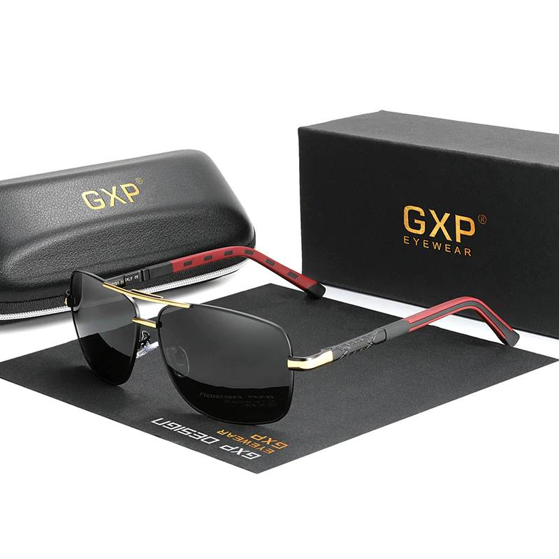 Pilot Style Aluminum Frame UV400 Sunglasses Men's Sunglasses