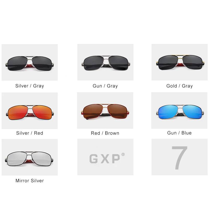 Pilot Style Aluminum Frame UV400 Sunglasses Men's Sunglasses