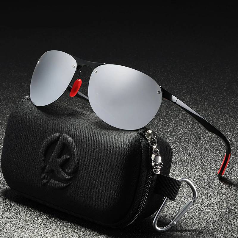 Rimless Oval Men's Polarized UV400 Sunglasses Men's Sunglasses