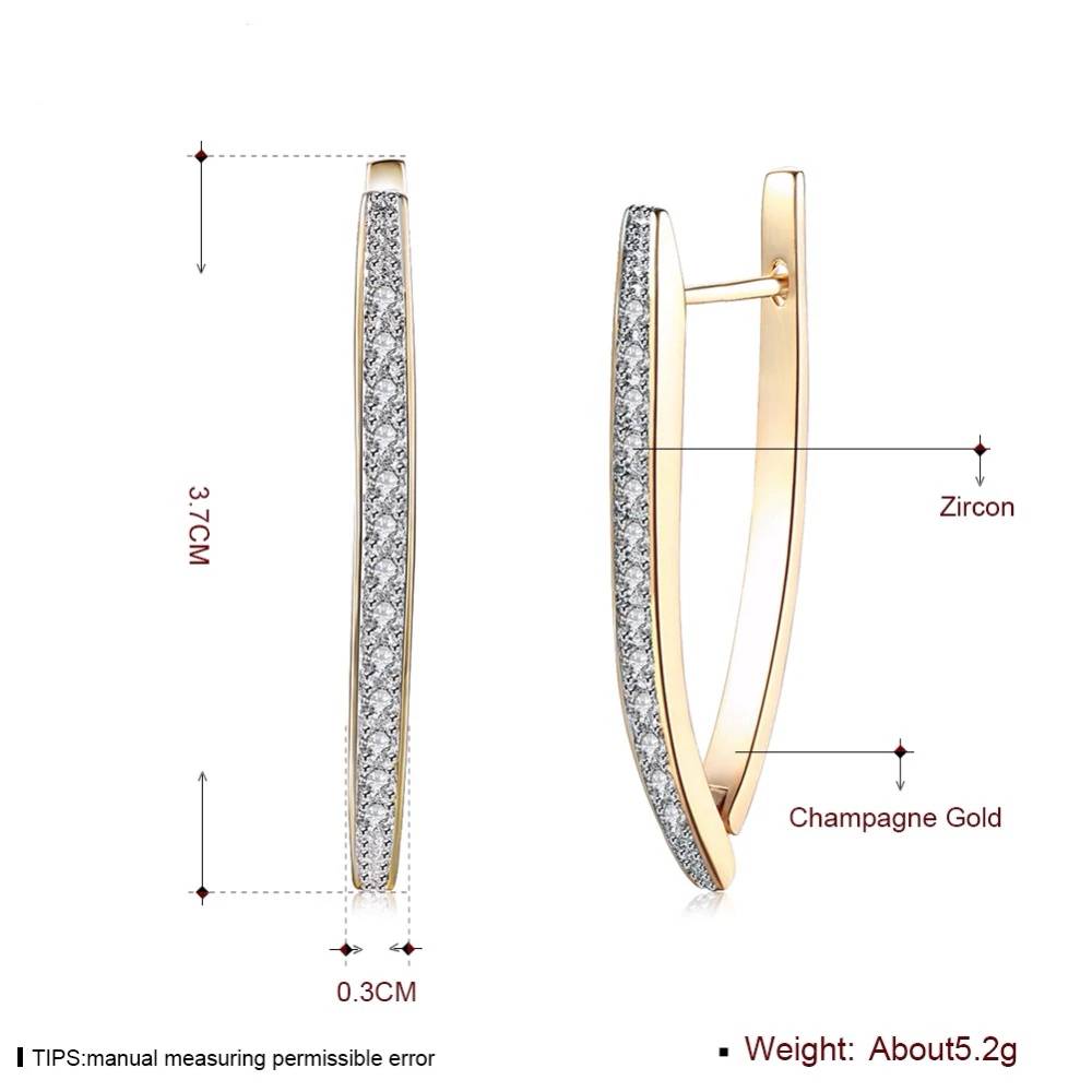 Gold Earrings Hoops Cubic Zirconia Earrings for Women Women's Earrings