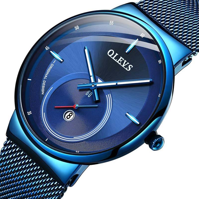 OLEVS 2021 Fashion Men's Ultra-Thin Quartz Watch Watches For Men