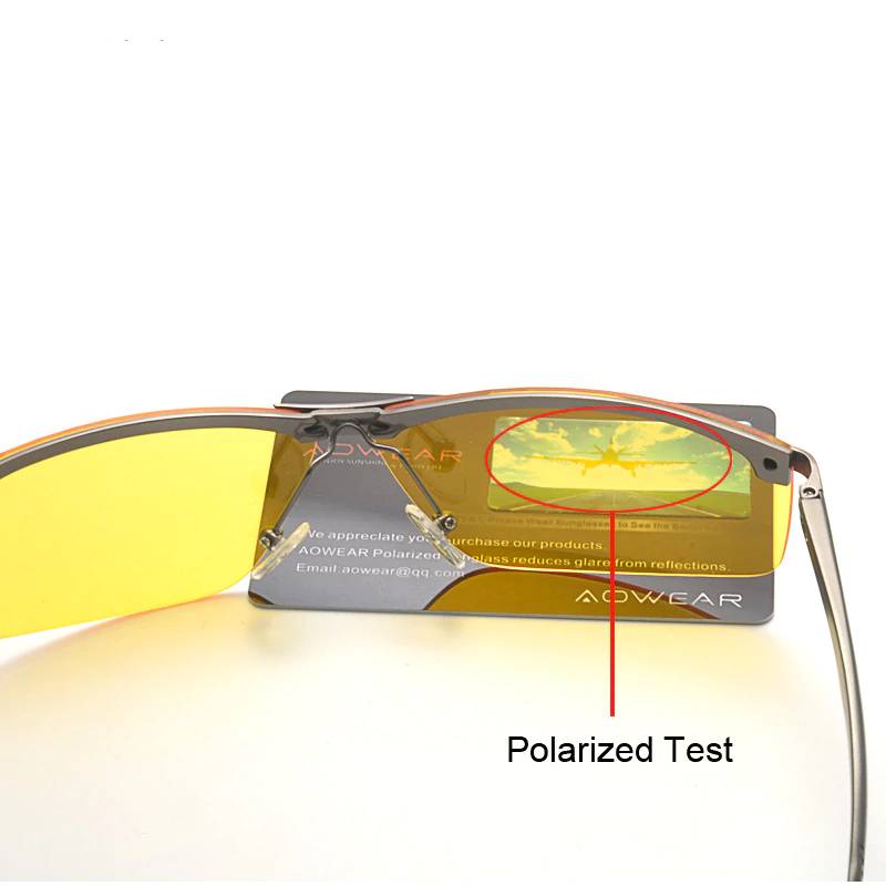 Men's Night Vision Yellow Sunglasses for Driving Men's Sunglasses