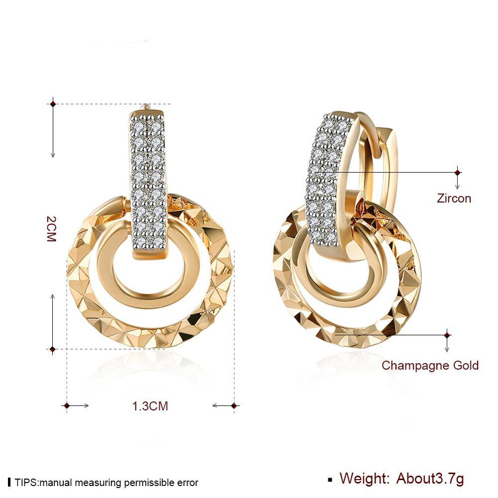 Gold Earrings Hoops Cubic Zirconia Earrings for Women | Jewelry Addicts