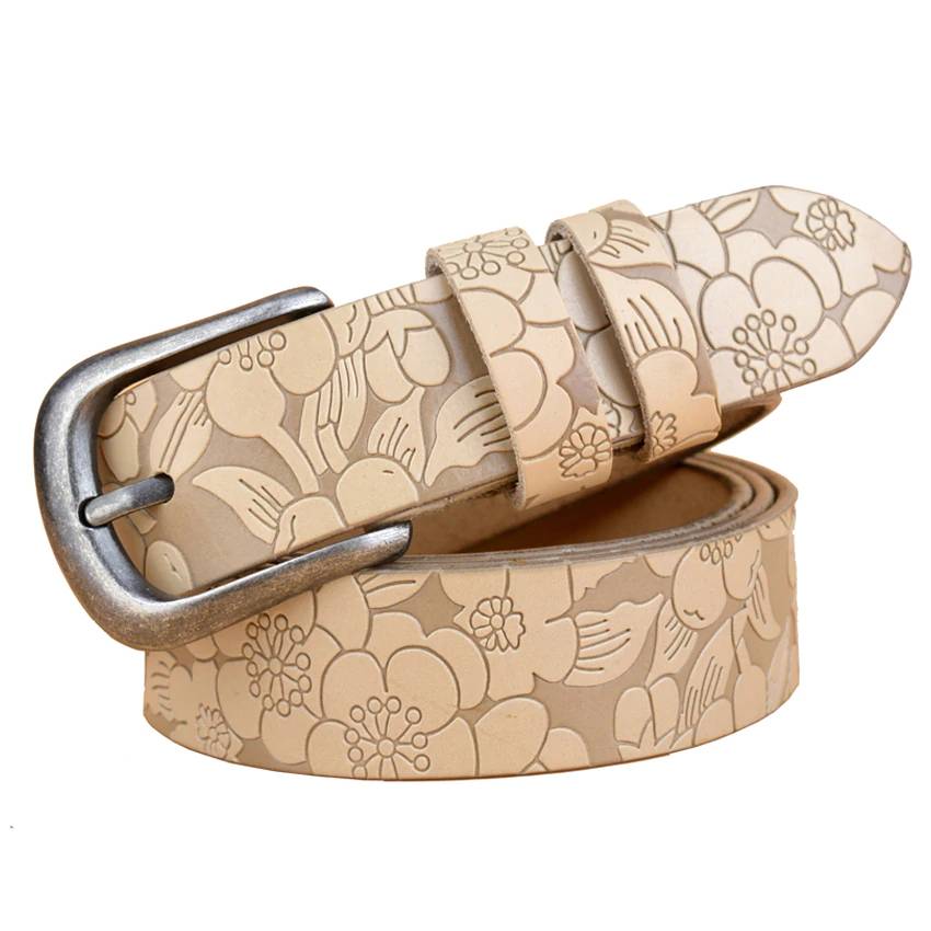 Leather Pin Buckle Vintage Belts for Woman Belts For Women