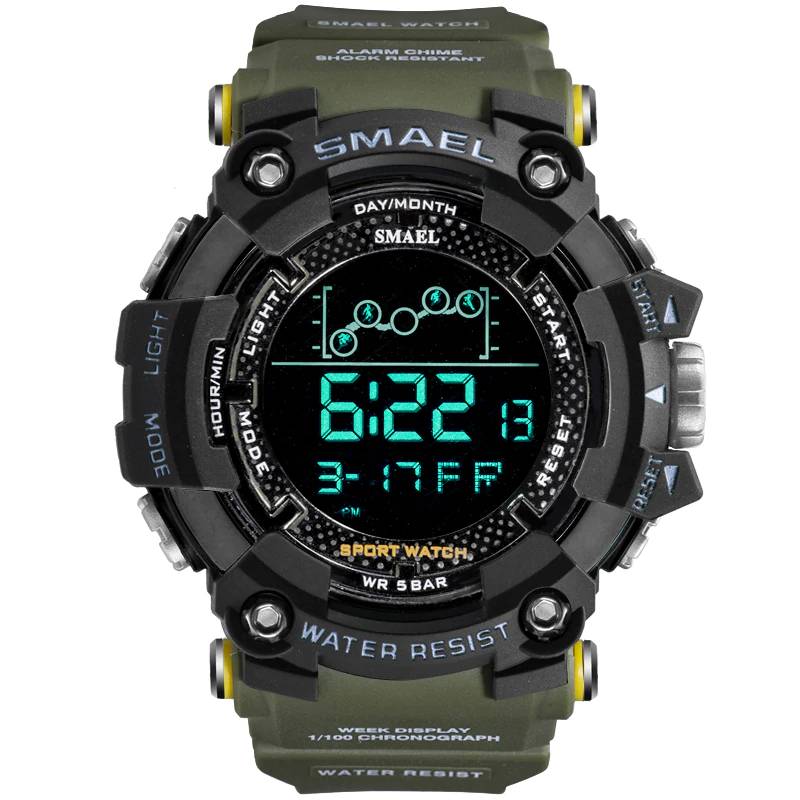 Water Resistant Digital Sports Military Watches SMAEL