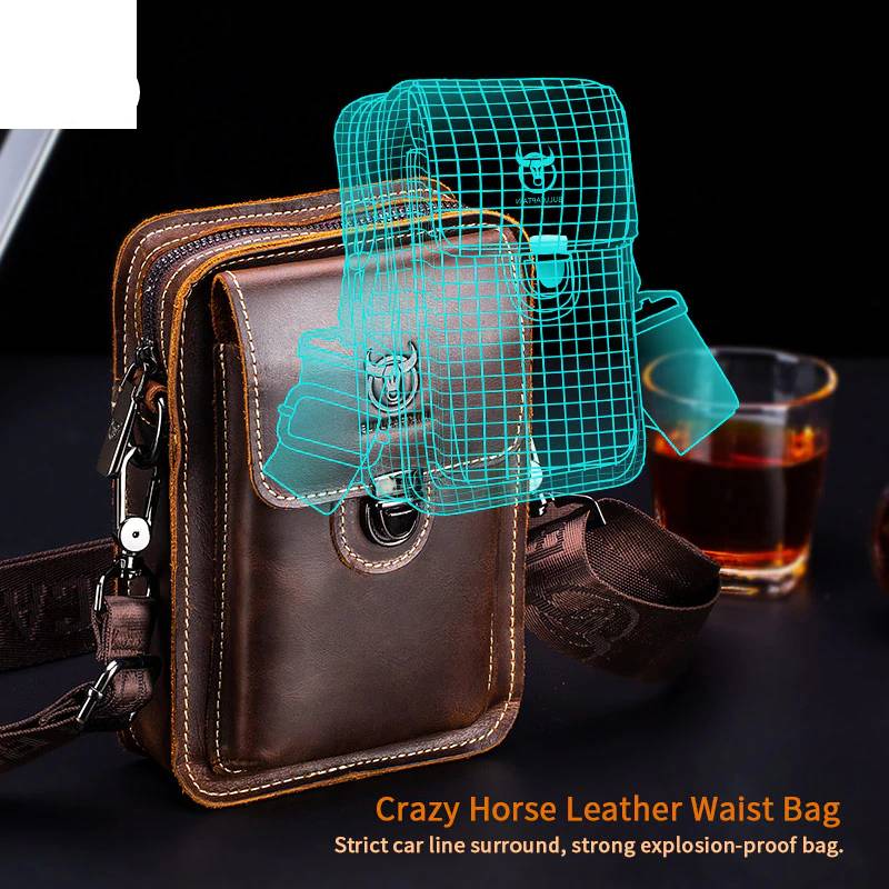 Business Pack Wallet Phone Purse Bag for Men Chest Waist Bags