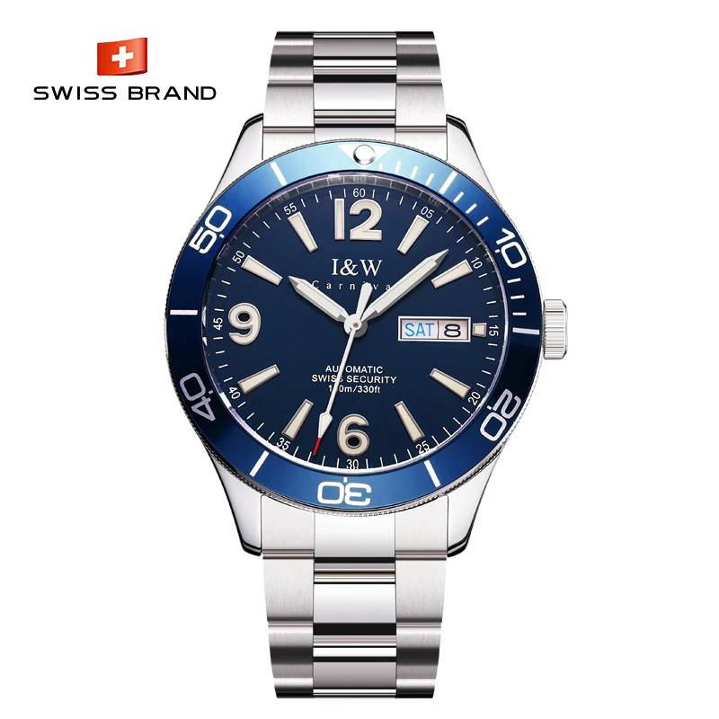 I&W Carnival Watch Sapphire Glass 41MM Watches For Men