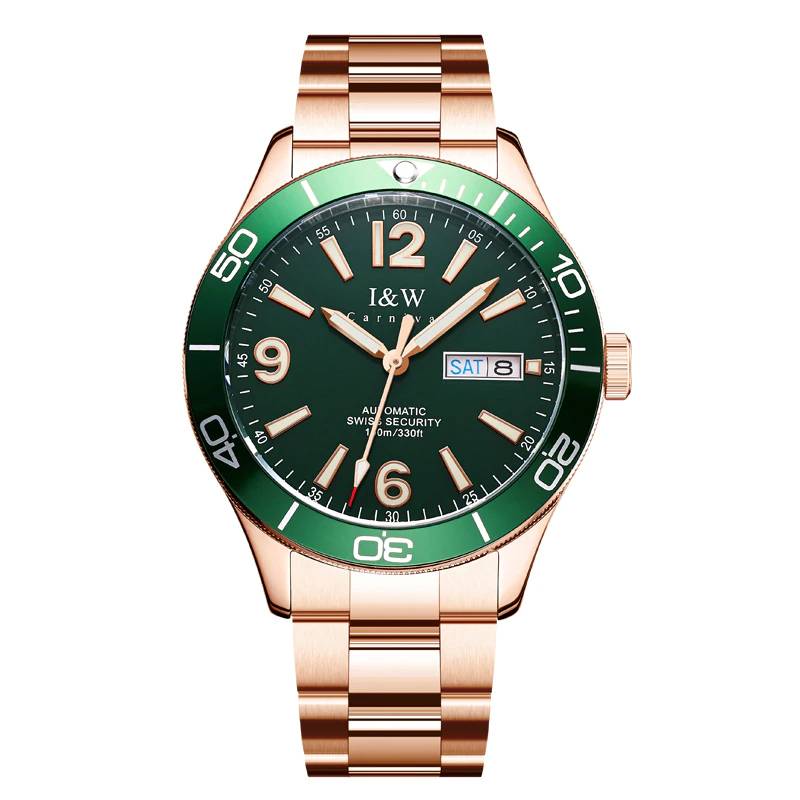I&W Carnival Watch Sapphire Glass 41MM Watches For Men