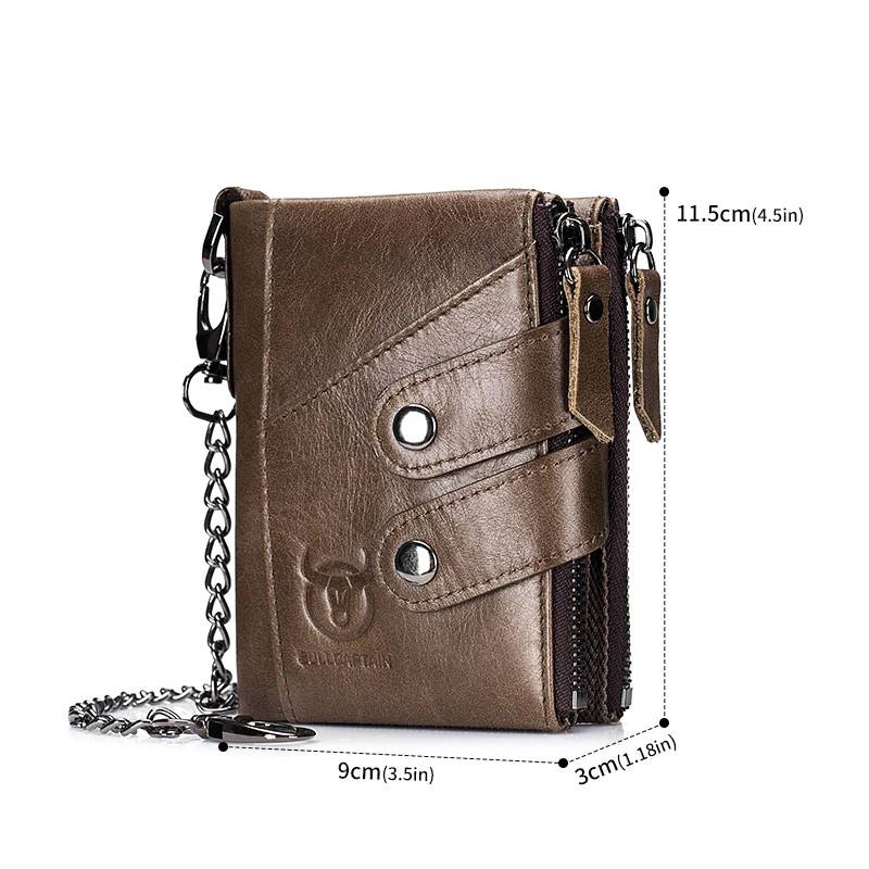 Mens Bifold Chain Wallet-High Capacity RFID Wallet Wallets and Card Holders