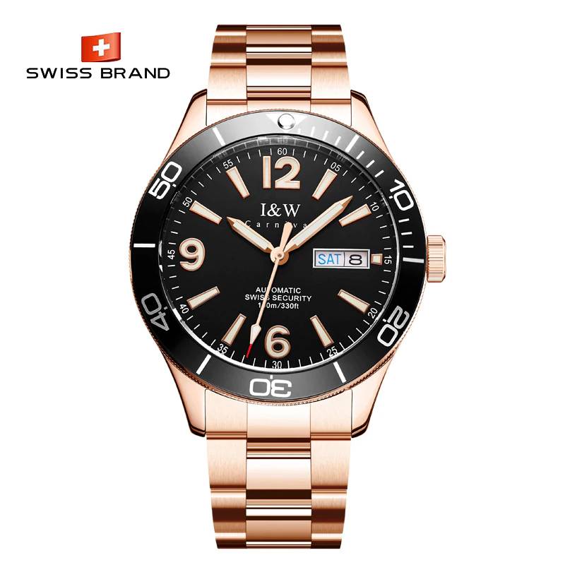 I&W Carnival Watch Sapphire Glass 41MM Watches For Men