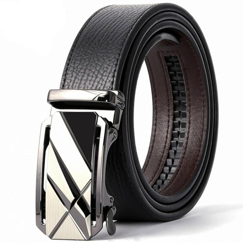 Real Leather Belt For Men With Automatic Buckle | Jewelry Addicts