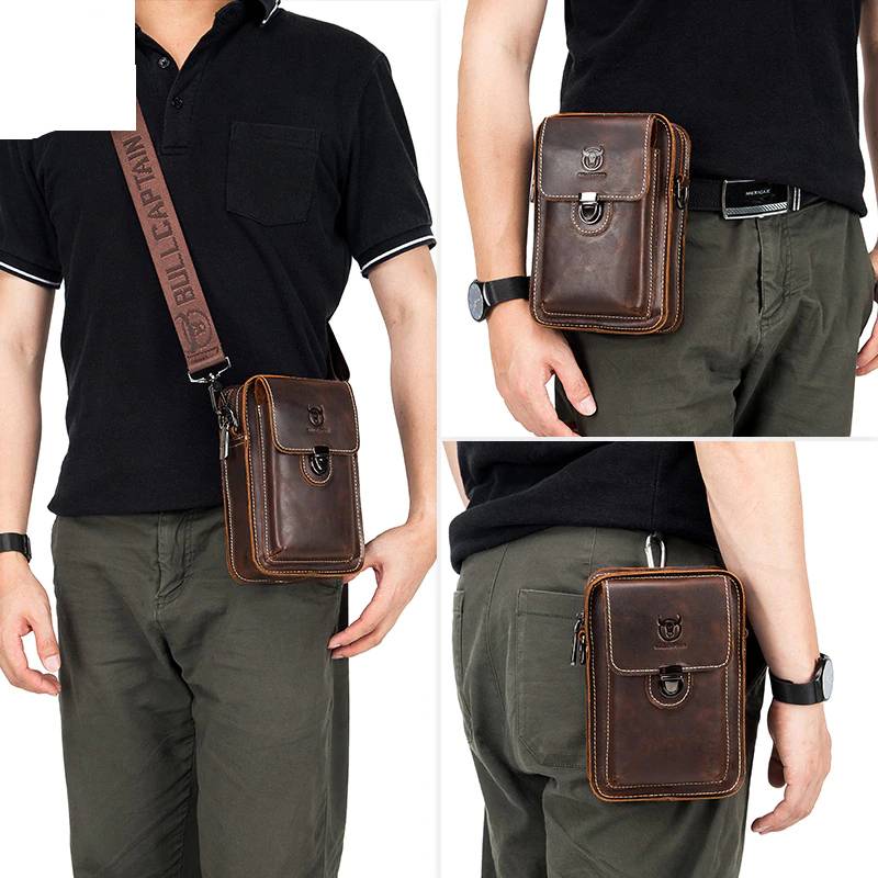 Business Pack Wallet Phone Purse Bag for Men Chest Waist Bags