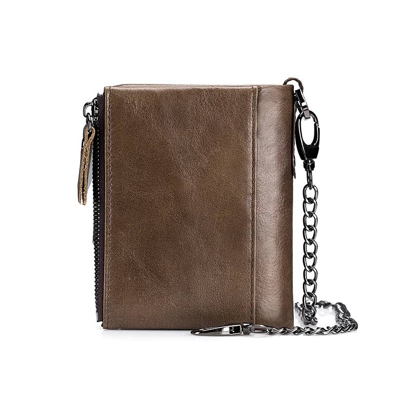Mens Bifold Chain Wallet-High Capacity RFID Wallet Wallets and Card Holders