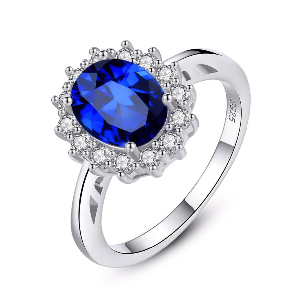 Princess Diana Kate Gemstone Birthstone Rings Women's Rings