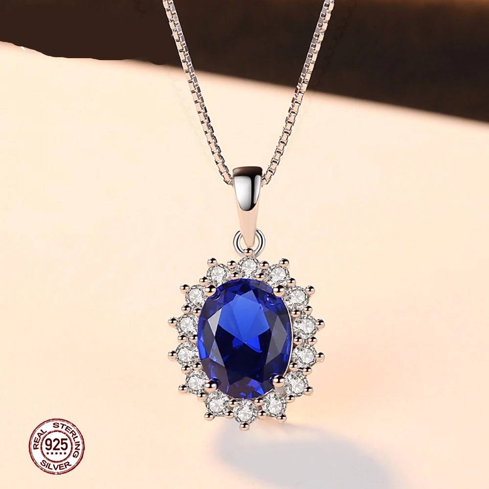 Princess Diana William Sapphire Pendant Necklace | Jewelry Addicts