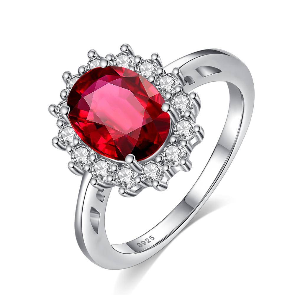 Princess Diana Kate Gemstone Birthstone Rings Women's Rings