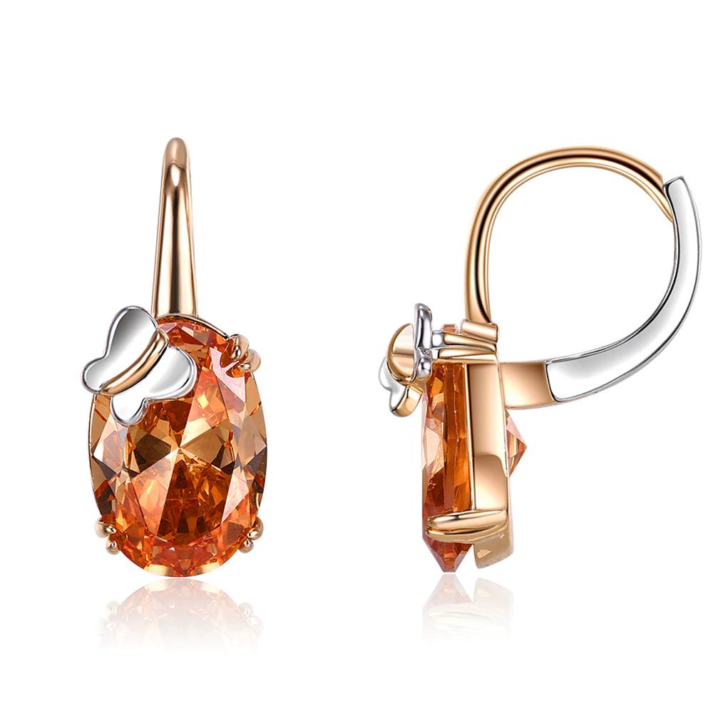 Drop Earrings For Women Geometric Champagne Gold Earrings Wedding Fashion Jewelry Women's Earrings