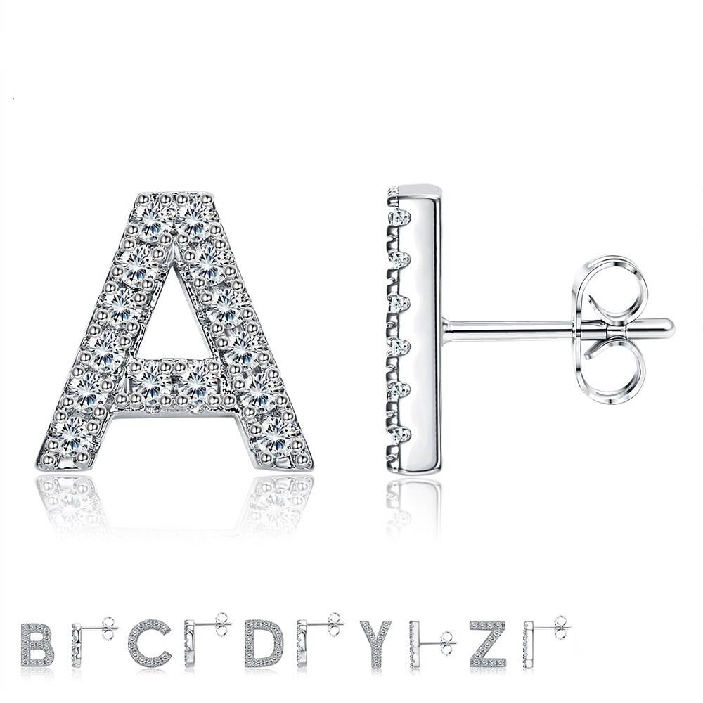 Cubic Zirconia Alphabet Letters Earrings For Women 2021 Women's Earrings