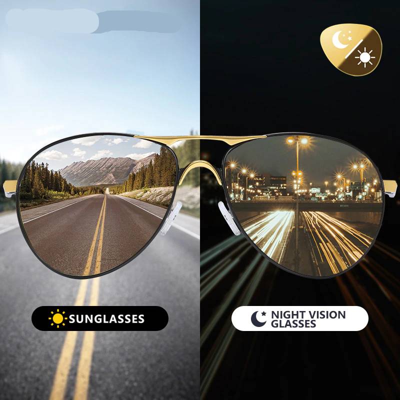 New Trend Photochromic Polarized Sunglasses for Driving Men's Sunglasses