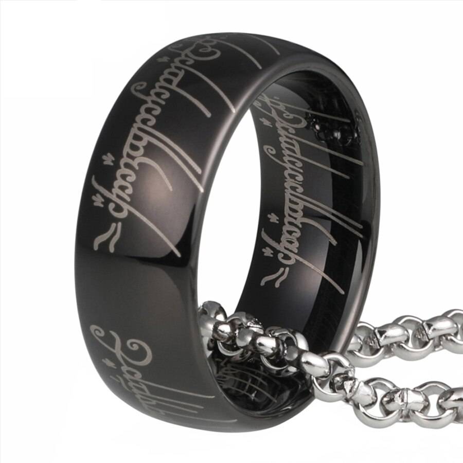 6mm 8mm Tungsten Carbide Lord of The Rings Ring Replica Mens Rings Women's Rings
