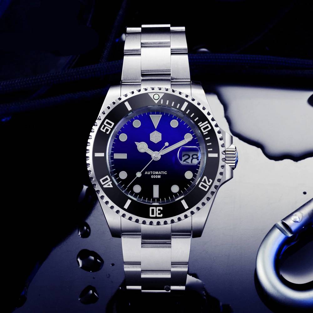 San Martin Diver Water Ghost Watch MOP 60Bar Automatic Mechanical Watches San Martin Watches