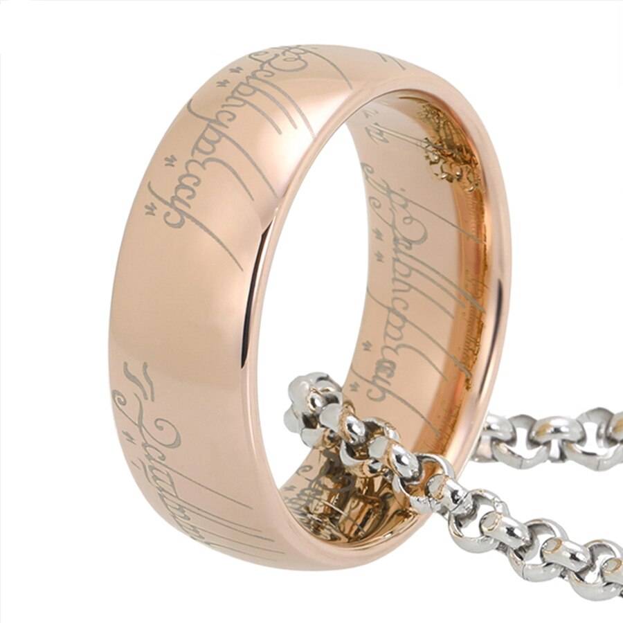 6mm 8mm Tungsten Carbide Lord of The Rings Ring Replica Mens Rings Women's Rings