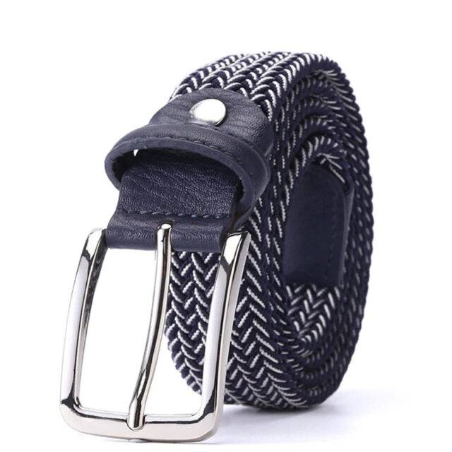 Mixed Color Elastic Belts for Men Woven Braided Stretch Belt | Jewelry ...