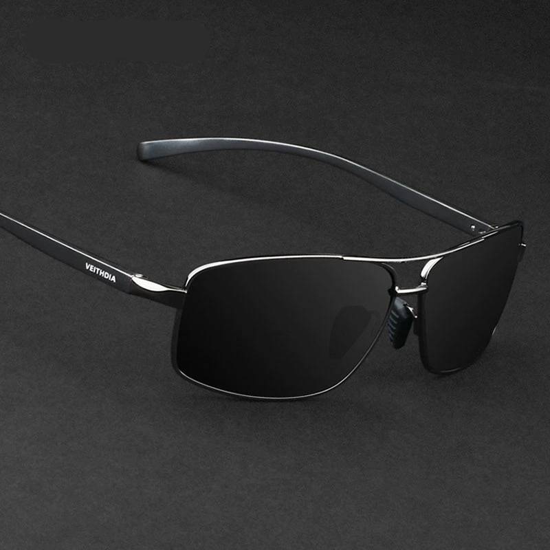Polarized Men's Vintage Sunglasses with Aluminum Frame Men's Sunglasses
