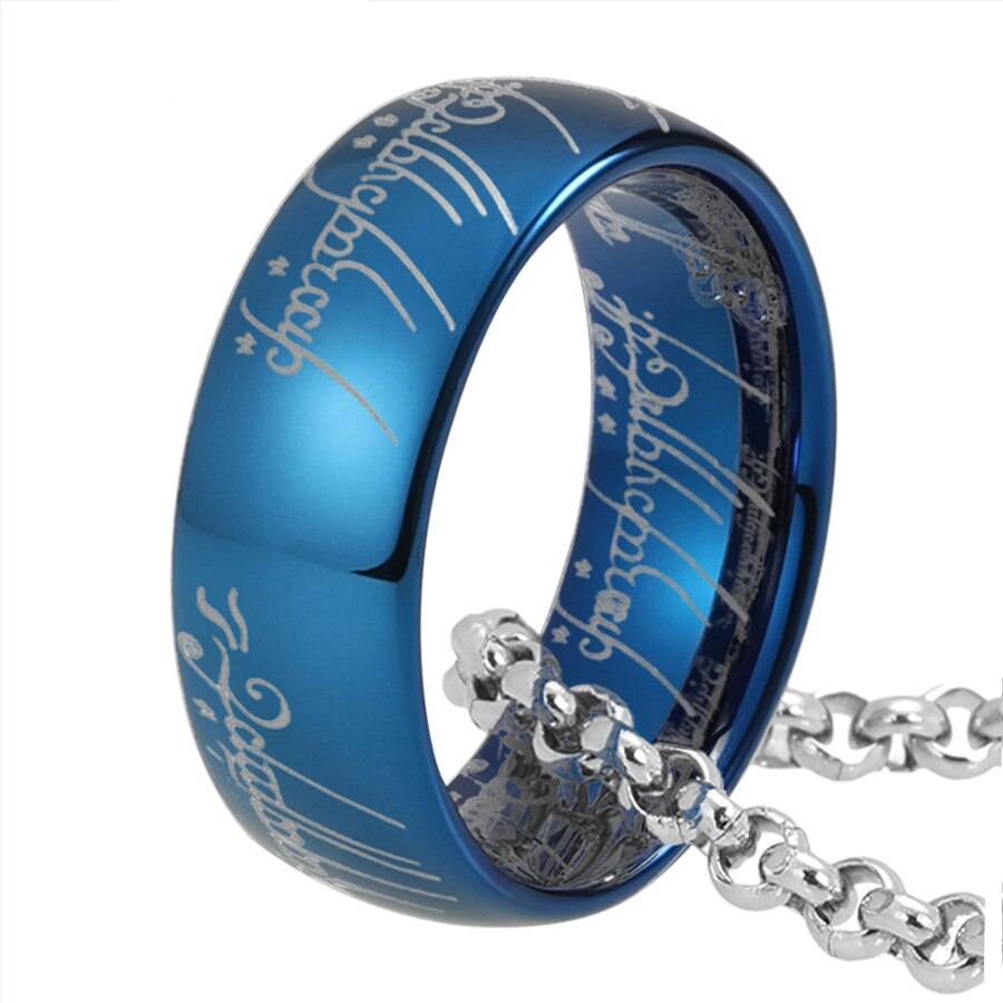 6mm 8mm Tungsten Carbide Lord of The Rings Ring Replica Mens Rings Women's Rings