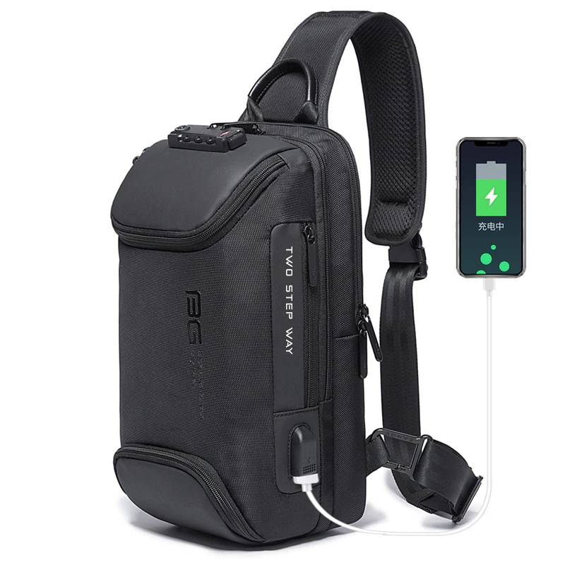 Men's Oxford Crossbody Bag Anti-theft Shoulder Bags Chest Waist Bags