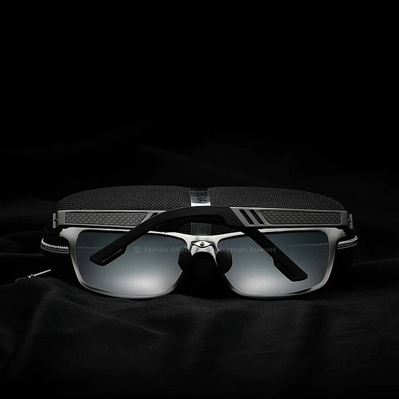 Men's Aluminum Polarized Mirror Square Sunglasses Men's Sunglasses