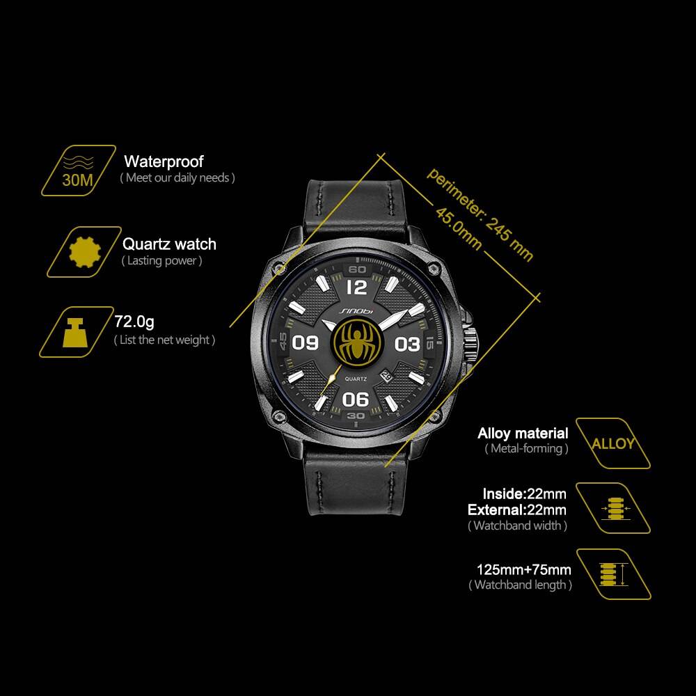 Sinobi Creative Design Watches with Leather Band Sinobi Watches