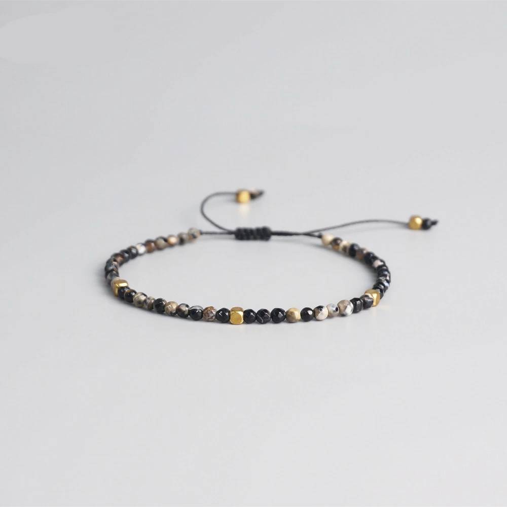 3mm Natural Stone Beads Yoga Chakra Stretch Bracelet Bracelets & Bangles Men's Bracelets