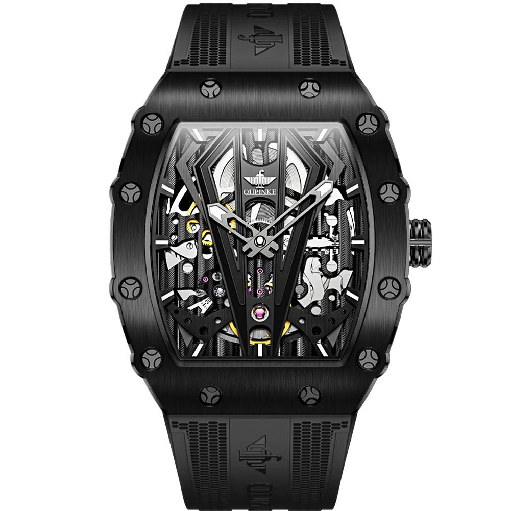 Swiss OUPINKE Tonneau Watch Steampunk Watch Watches For Men