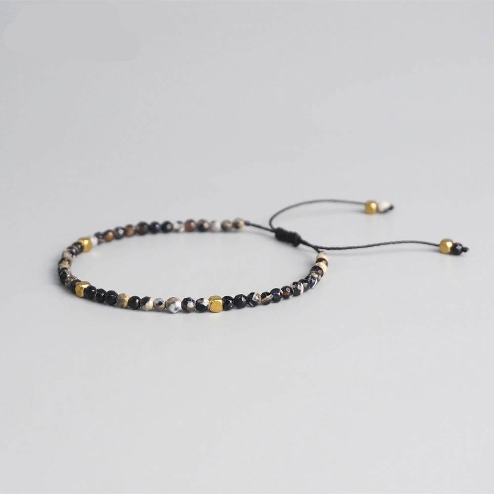 3mm Natural Stone Beads Yoga Chakra Stretch Bracelet Bracelets & Bangles Men's Bracelets