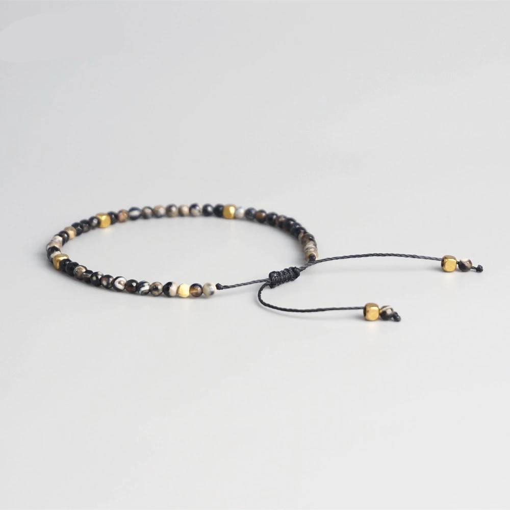 3mm Natural Stone Beads Yoga Chakra Stretch Bracelet Bracelets & Bangles Men's Bracelets