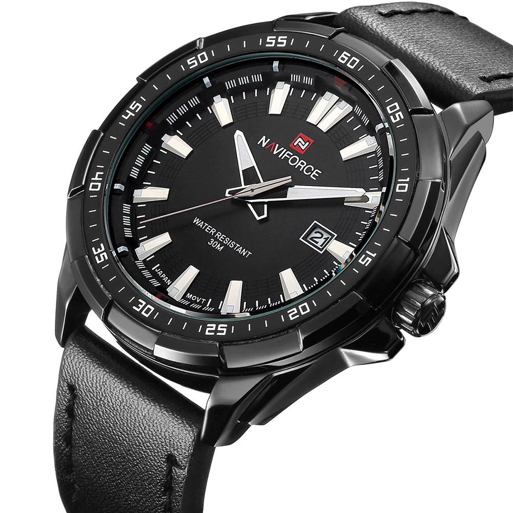Fashion Casual Men's Quartz Watches Naviforce Watches
