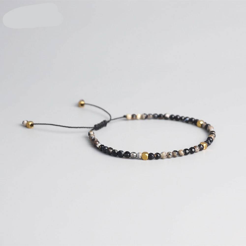 3mm Natural Stone Beads Yoga Chakra Stretch Bracelet Bracelets & Bangles Men's Bracelets