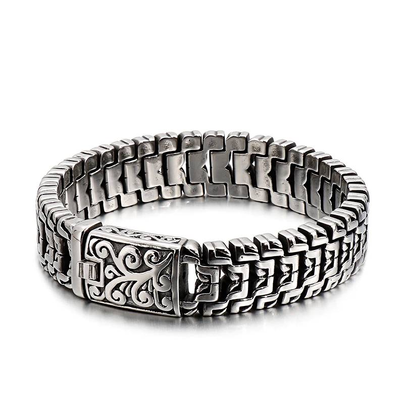 Punk High Polished Arrow Shaped Bracelet Men's Bracelets