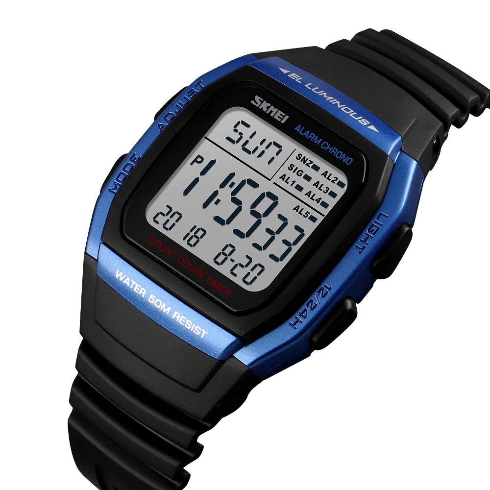 SKMEI Retro Digital Fashion Mens Watches SKMEI