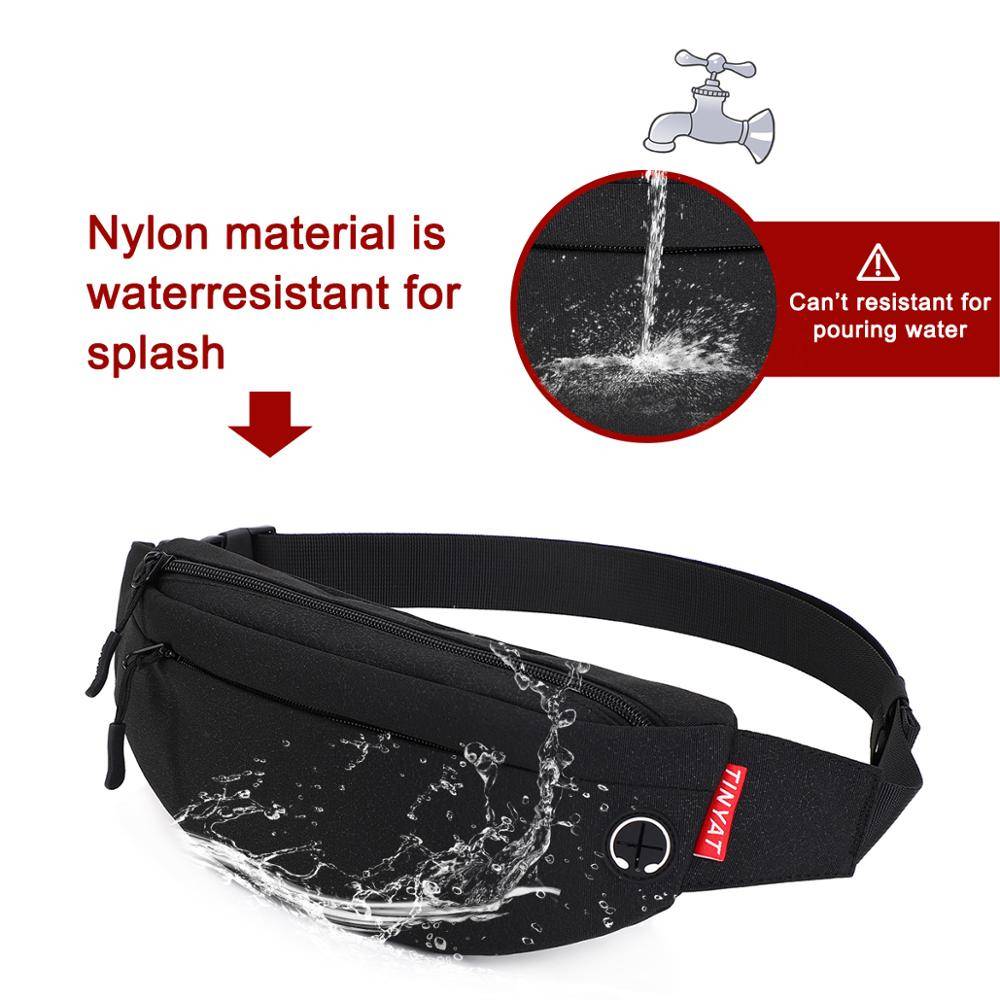 Men Waist Bag Pack Purse Casual Travel Pouch Chest Waist Bags