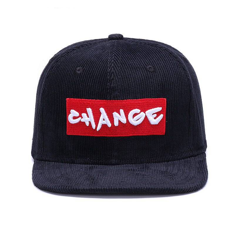 Black Corduroy Baseball Cap Original Snapback Cap baseball caps
