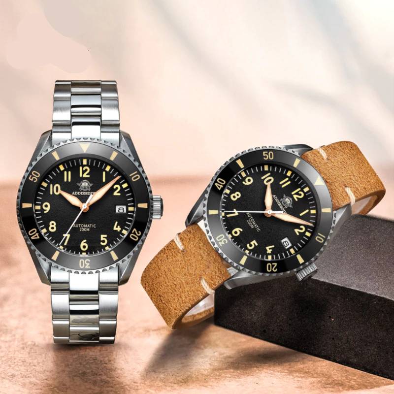 ADDIESDIVE Diver 200m Self Wind Mechanical Watches Watches For Men