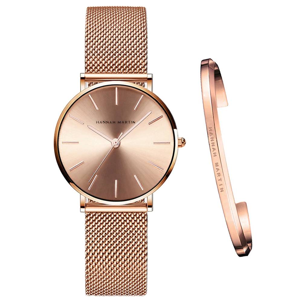 Hannah Martin Quartz Watch and Bracelet Jewelry Set Hannah Martin