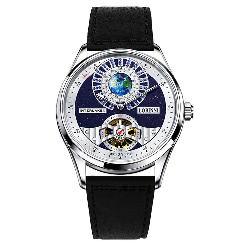 New LOBINNI Skeleton Automatic Mechanical Watches Lobinni Watches