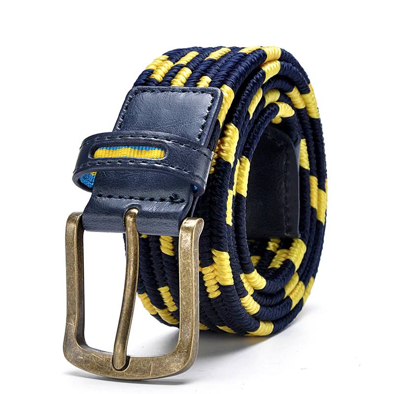 Stretch Belts for Men Golf Woven Elastic Belts Mens Belts